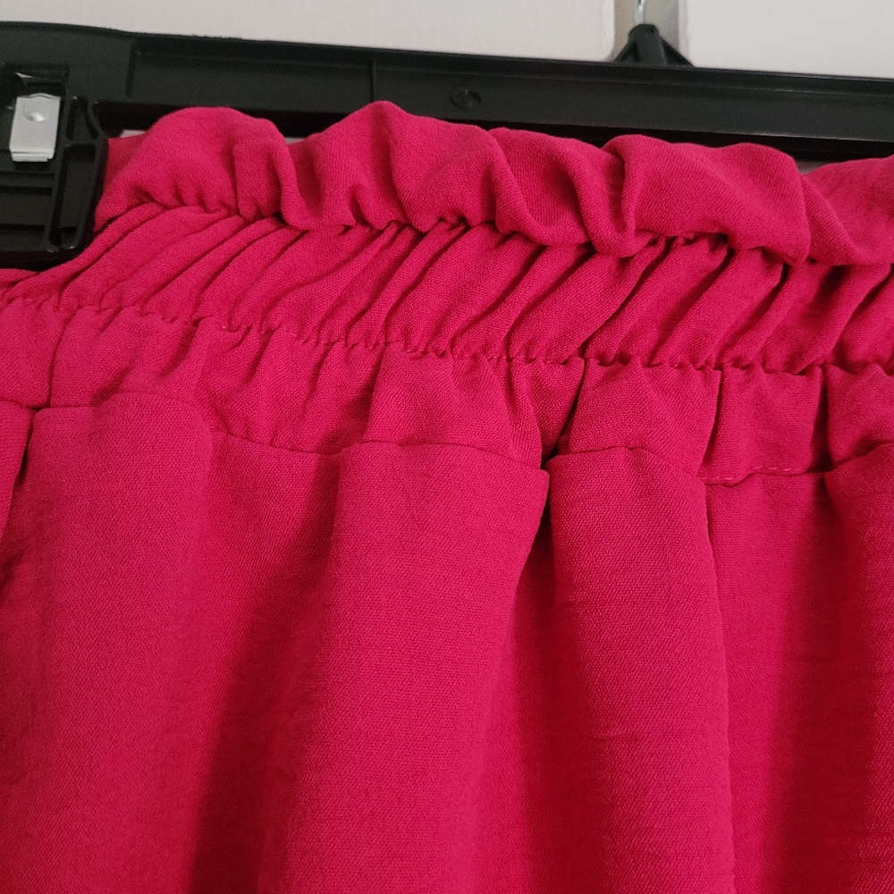 Gee Gee Elastic Waist Shorts Hot Pink - Picture 6 of 7